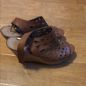 Brown Wedge Sandals